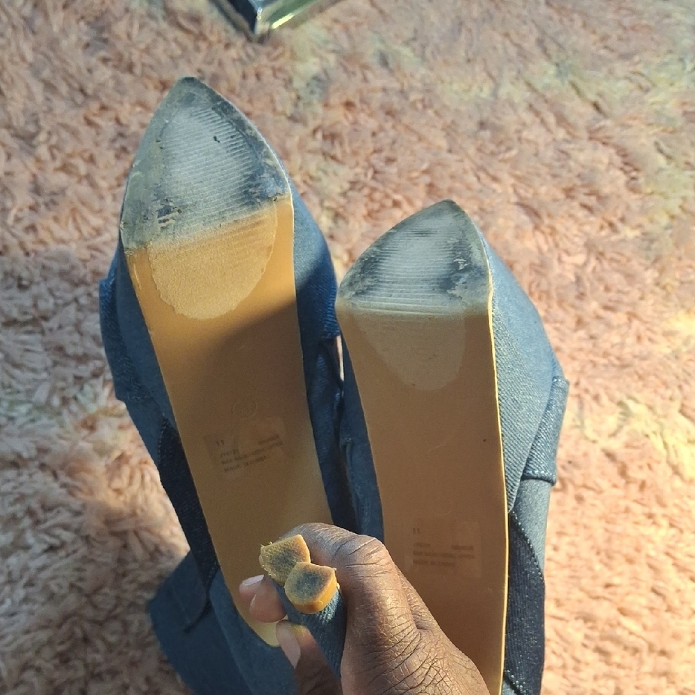 Cape Robbin Blue Patchwork Pointed-Toe Denim Stil… - image 5